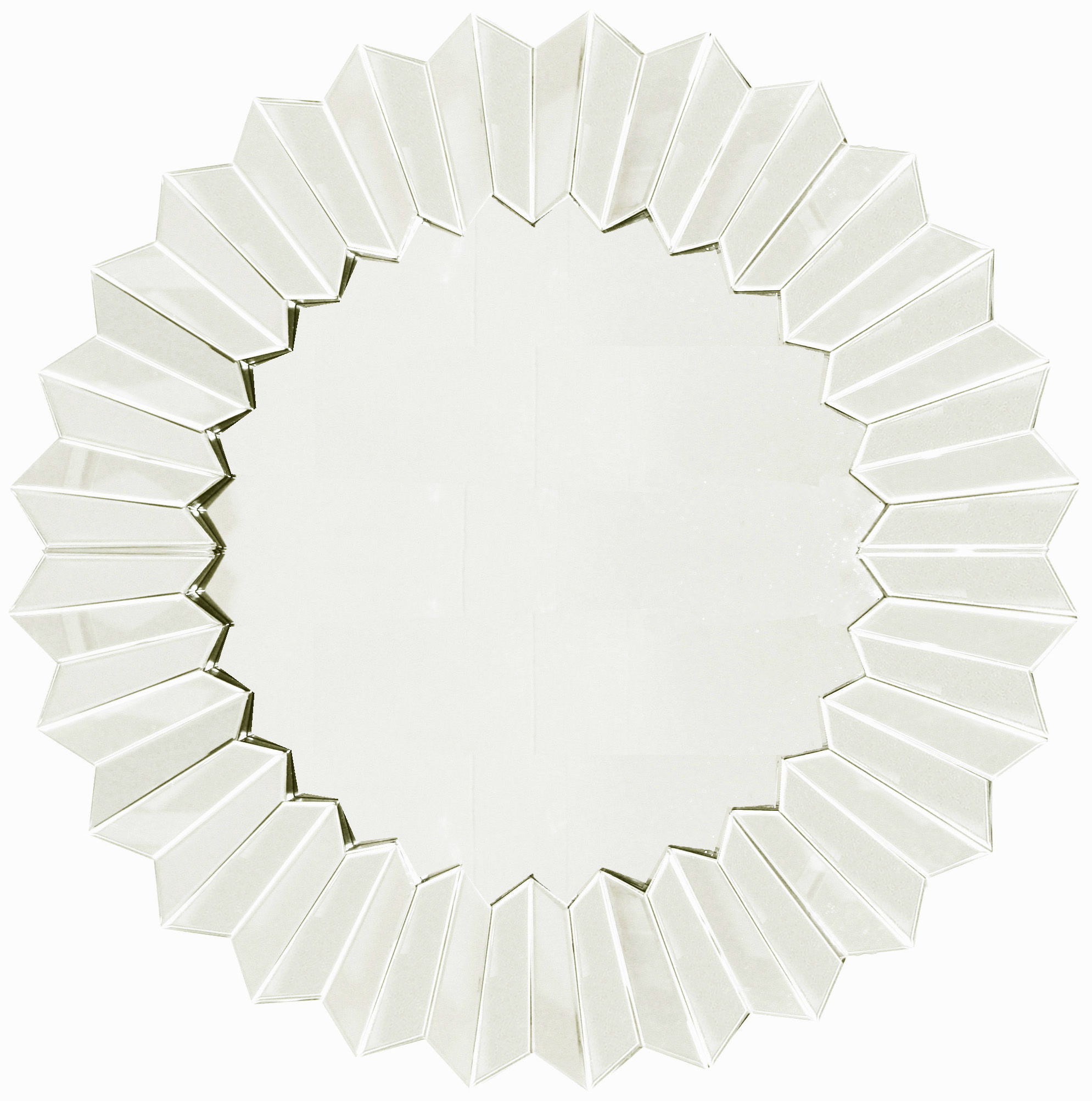 MC023 Wall décor art mirror on mirror round ornate